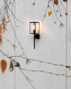 Modern Exterior Lantern Wall Light | Lighting Collective