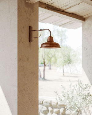 Modern Italian Industrial Wall Light | Copper | Straight
