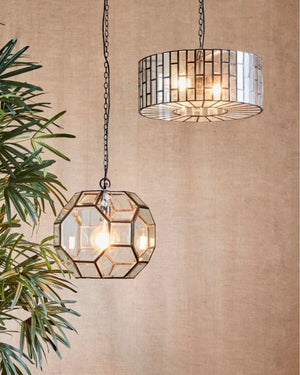 Modern Mid-Century Black Drum Chandelier | Lighting Collective