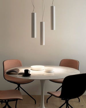 Modern Plaster Cylinder Pendant Light | Lighting Collective