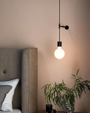 Modern Suspended Wall Light | Black | Lighting Collective