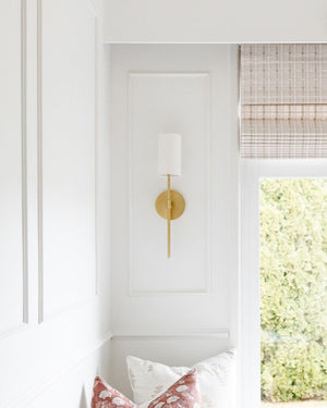 Modern Torch Wall Light | Brass