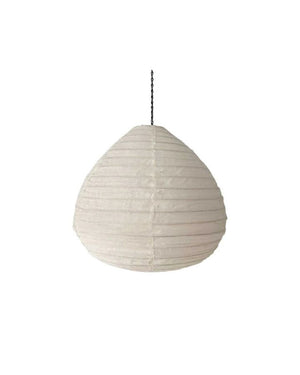 Oblong Cotton Pendant Shade | Small | White | Lighting Collective