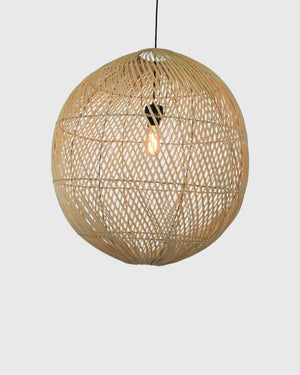 Organic Sphere Rattan Pendant Light | Lighting Collective