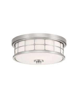 Ornamental Flush Ceiling Light | Polished Nickel | Lighting Collective