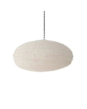 Oval Cotton Pendant Shade | Small | White | Lighting Collective