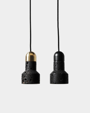 Qie Lava Stone Pendant | Both Finishes | Lighting Collective