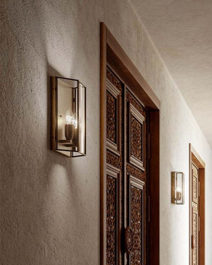Rectangle Bevelled Glass Wall Light | Rilegato