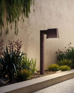 Rectangular Shade Bollard Light
