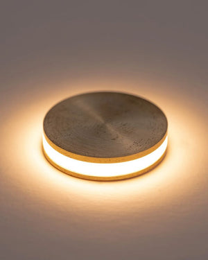 Round LED Deck Light | Small | Brass | Lighting Collective