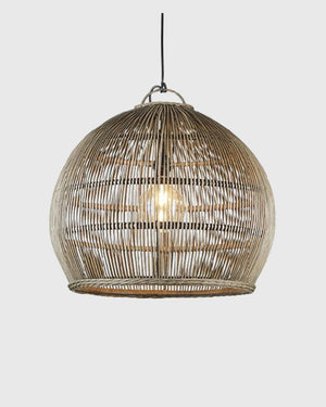 Rustic Natural Wicker Pendant | Lighting Collective