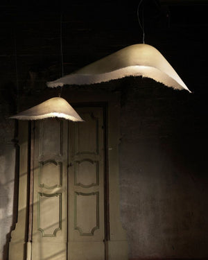 Sculptural Fiberglass Suspended Pendant