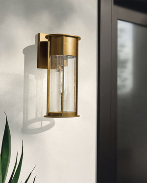 Seeded Glass Wall Lantern | Brass | Lighting Collective