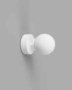 Simple Orb Wall Light | Small White | Lighting Collective