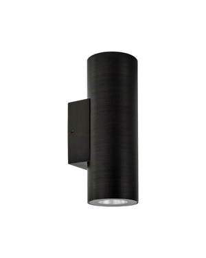 Sleek Stainless Steel Up Down Wall Light | Black | Lighting Collective