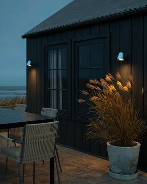 Coastal Grade Small Scandinavian Exterior Wall Light | Brass Outdoor | Lighting Collective