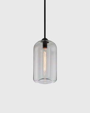Smooth Glass Suspended Pendant | Small | Clear