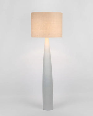 Tall Conical Resin Floor Lamp | White | Natural | Lighting Collective