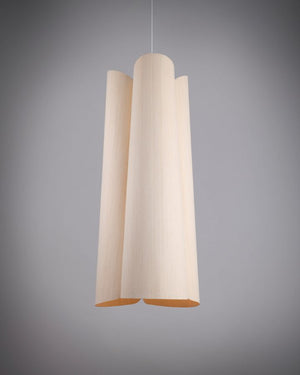 Tall Curved Timber Pendant | Small | Ash