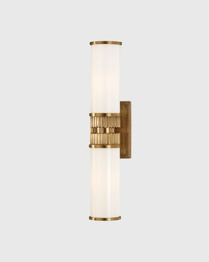 Traditional Pillar Wall Light | Brass