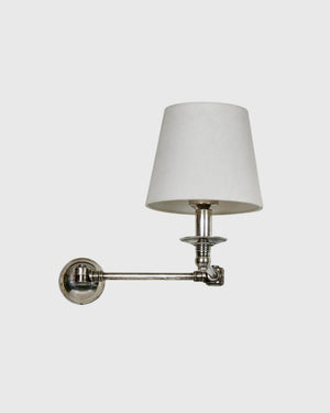 Traditional Styled Swing Arm Wall Light | Silver | Lighting Collective