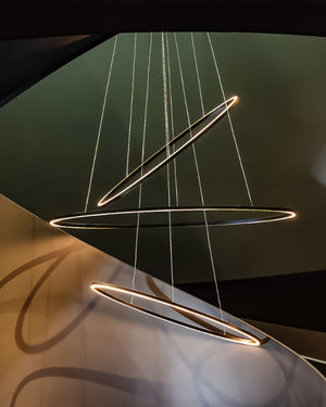 Triple Sphere Pendant Light | Ellisse | Black