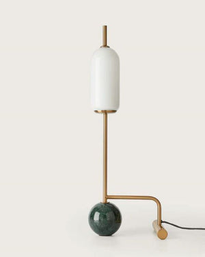 Tubular Aged Gold Table Lamp | Ex Display | SALE | Lighting Collective