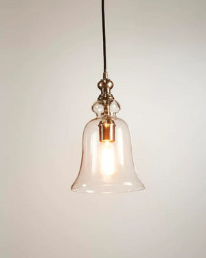 Vintage Glass Pendant Light | Antique Silver | Lighting Collective