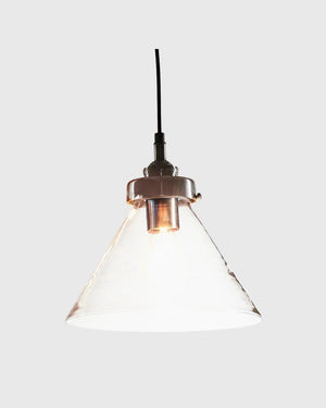 Vintage Style Glass Pendant Light | Antique Silver | Lighting Collective