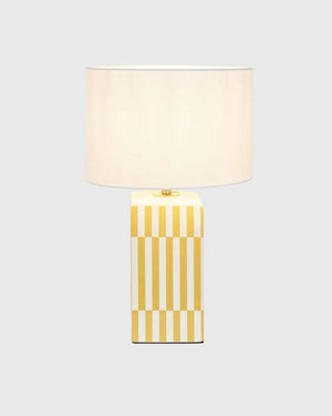 Yellow Striped Table Lamp | Lighting Collective