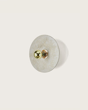Minimalist Ceramic Disc Wall Light Small