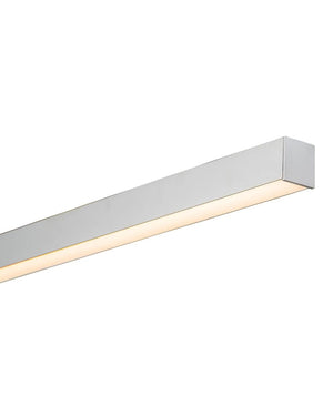 Linear Pendant Slimline Silver | Integrated Power Cord | Assorted Sizes-Pendants-Lighting Collective