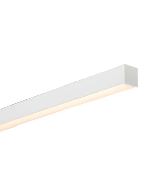 Linear Pendant Slimline White | Integrated Power Cord | Assorted Sizes-Pendants-Lighting Collective