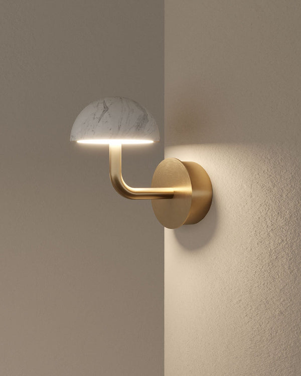 Matte Brass / White