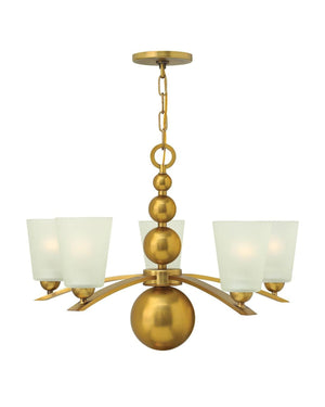Mid-Century Metal Sphere Chandelier | Assorted Finishes & Sizes-Lighting Collective