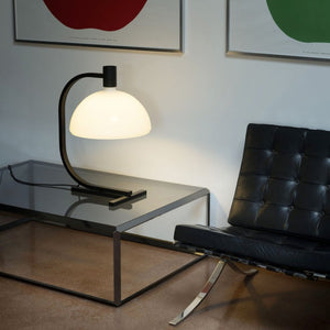 Mid-Century Sleek Table Lamp | Black Chrome | Lighting Collective