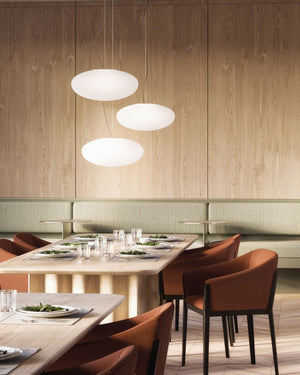 Minimalist Contemporary White Pendant - Lighting Collective