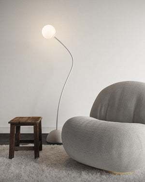 Minimalist Flexible Arm and Orb Floor Lamp-Lighting Collective