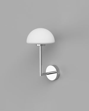 Minimalist Glass Dome Long Arm Wall Light | Lighting Collective