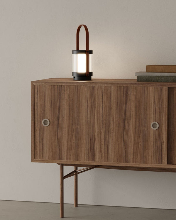 Minimalist Leather Portable Lamp