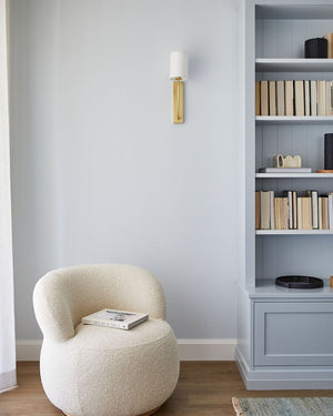 Minimalist Linen Wall Light | Assorted Finishes - Lighting Collective