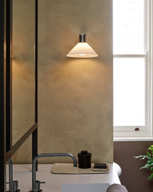 Modern Blown Glass Cone Wall Light-Lighting Collective