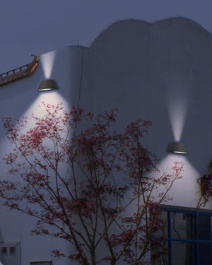 Modern Curved Exterior Wall Light - Lighting Collective