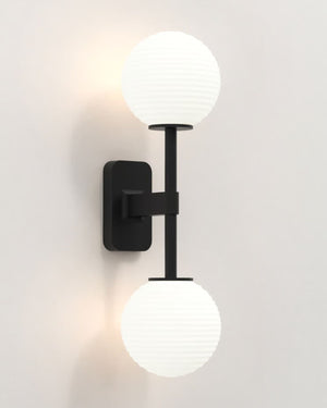 Modern Dual Glass Globe Wall Light | Assorted Finishes-Lighting Collective