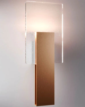Modern LED Metallic Rectangular Wall Light - Lighting Collective