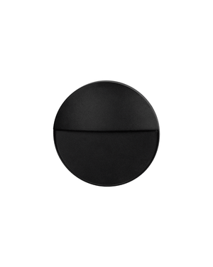 Modern Outdoor Round Step Light | TRIColour Front Black