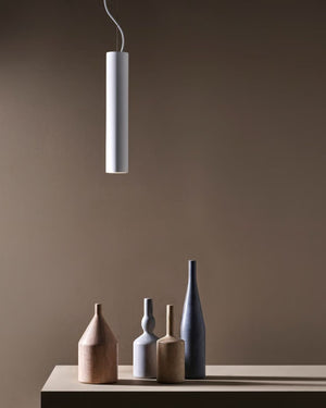 Modern Plaster Cylinder Pendant Light-Lighting Collective