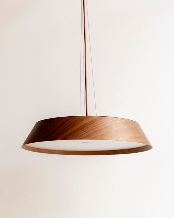 Modern Round LED Timber Pendant | TRIColour | SALE