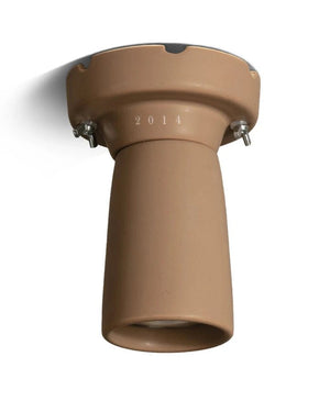 Modern Tuscan Ceramic Fixed Ceiling Light Brown