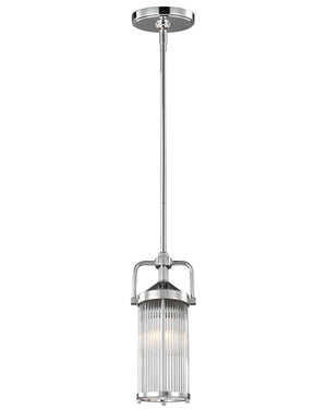 Modern Vintage Chrome and Glass Pendant | Various Sizes-Lighting Collective